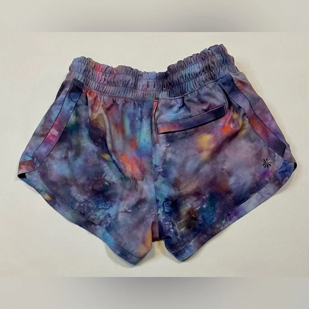 Girls Size 7. Athleta Brand Athletic Shorts. Galaxy Print. Euc - Picture 3 of 5